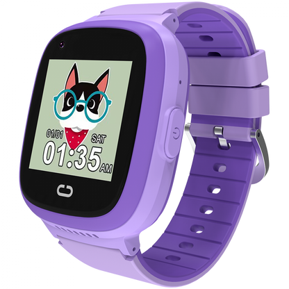Smartwatch für Kinder mit GPS und 4G-Videoanruf Canyon Sunny KW-48 violett