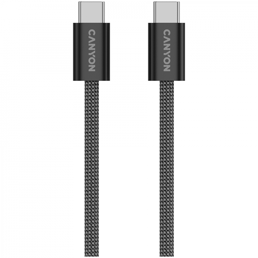 Magnetic cable OnWire 60MG USB-C - USB-C 60W 1m Canyon 60MG black