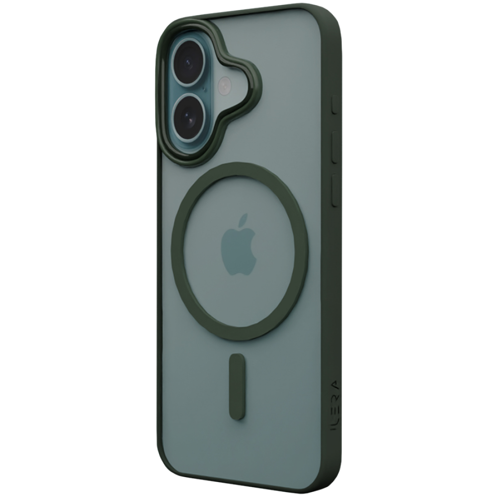 iLera Go ColorAnt Clear Case Schutzhülle für iPhone 16 grün