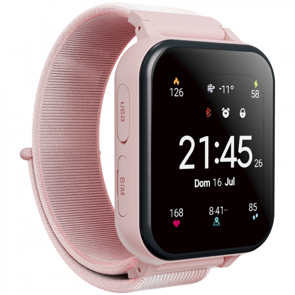 Kids' smartwatch MP3 learn & play Canyon KW-37 pink