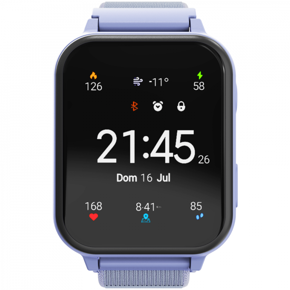 Canyon KW-37 Blue Smartwatch for Kids with MP3, Learning and Entertainment
