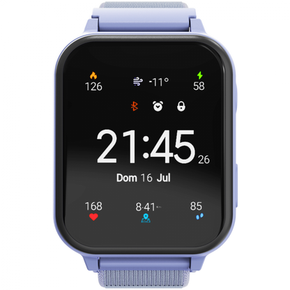 Canyon KW-37 Blue Smartwatch for Kids with MP3, Learning and Entertainment