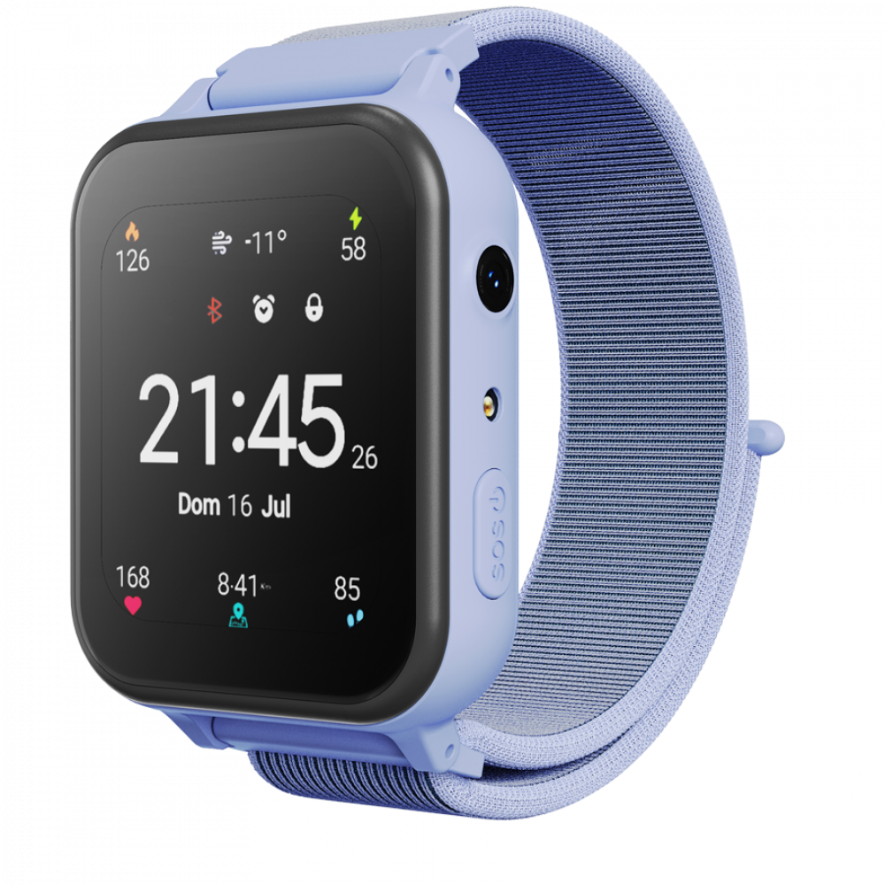 Canyon KW-37 Blue Smartwatch for Kids with MP3, Learning and Entertainment