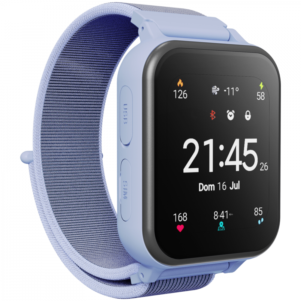 Canyon KW-37 Blue Smartwatch for Kids with MP3, Learning and Entertainment