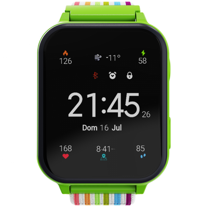 Canyon KW 37 green smartwatch for kids MP3 for learning and fun
