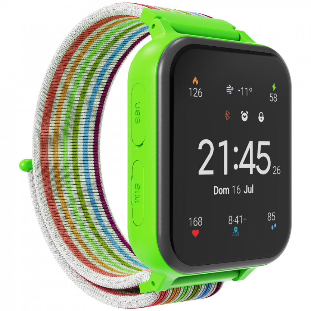 Canyon KW 37 green smartwatch for kids MP3 for learning and fun