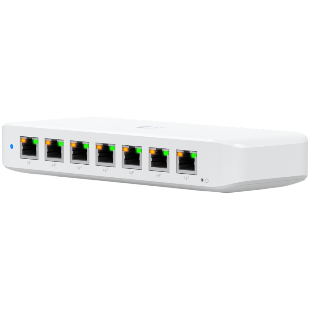 Przełącznik UBIQUITI UniFi Switch Ultra 8 portowy z PoE biały