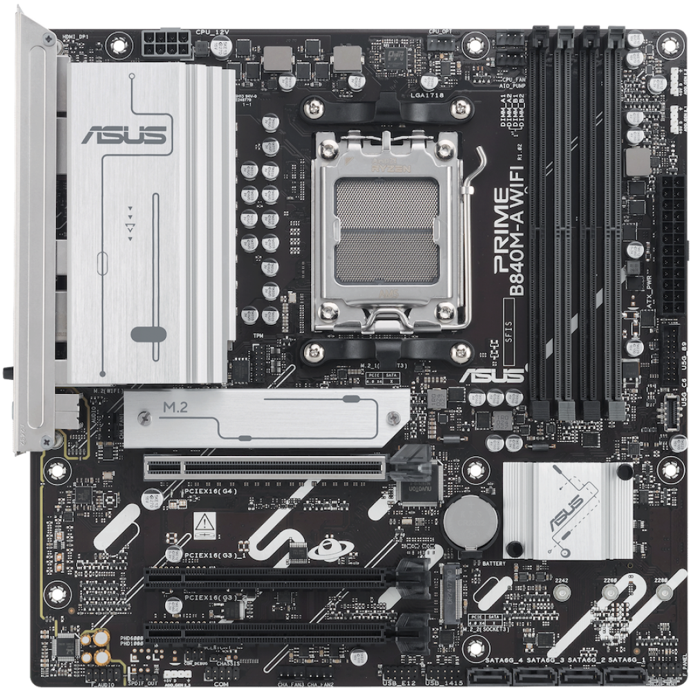 ASUS PRIME B840M A WIFI Hauptplatine Sockel AM5 Micro ATX