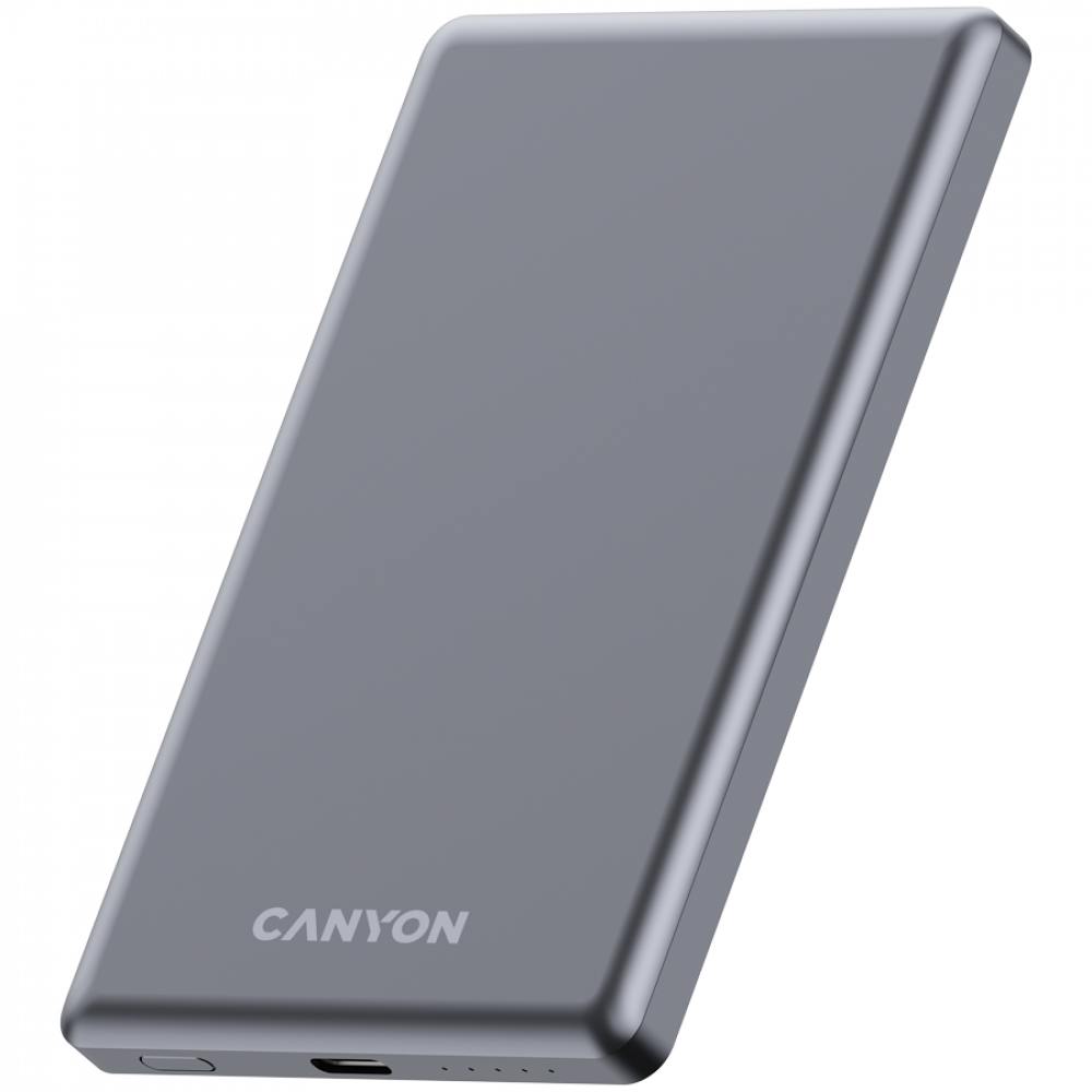 Canyon OnPower 505 Graphite 5000 mAh PD 20W Slim Magsafe Power Bank