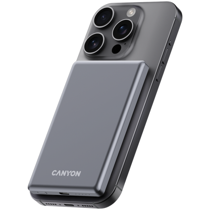 Canyon OnPower 505 Graphite 5000 mAh PD 20W Slim Magsafe Power Bank