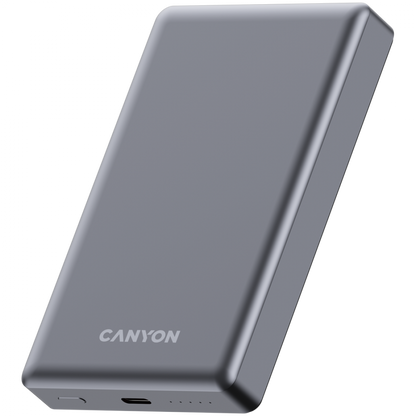 Powerbank 10000 mAh PD20W slim Magsafe Canyon OnPower 510 grau