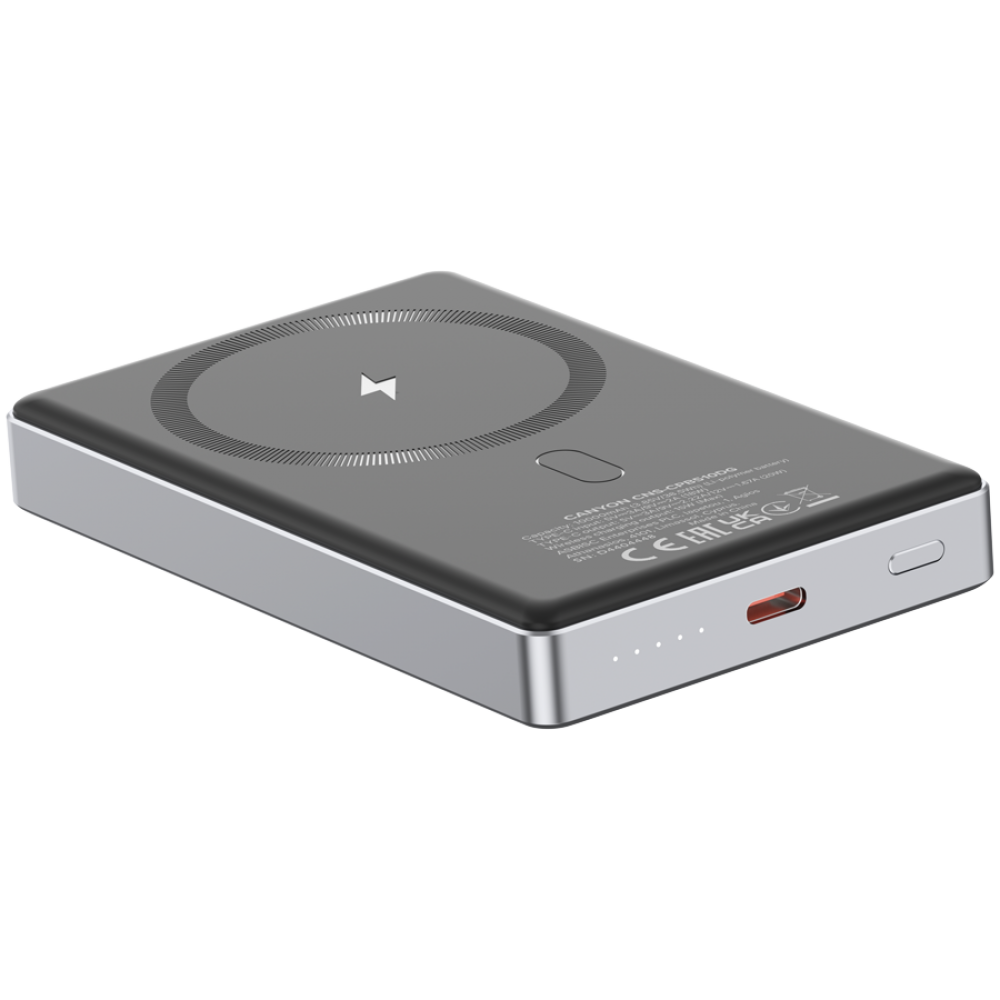 Powerbank 10000 mAh PD20W slim Magsafe Canyon OnPower 510 grau