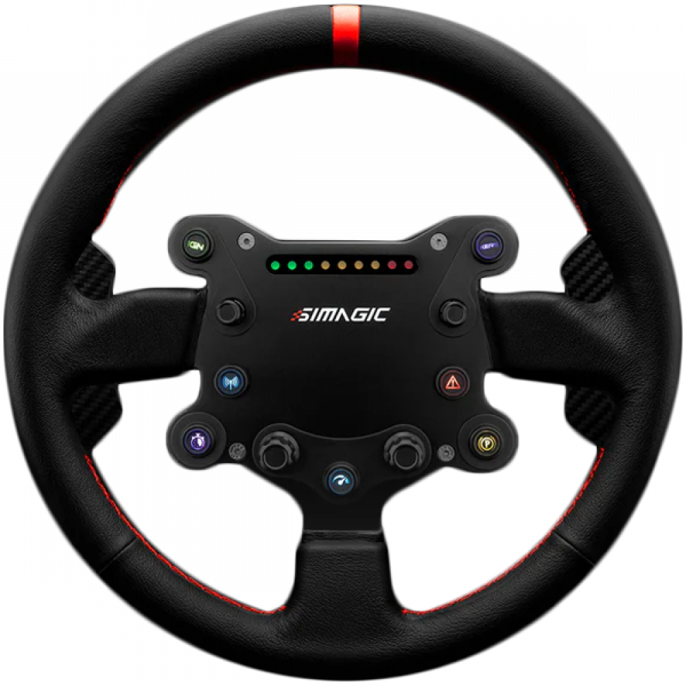 SIMAGIC GT Sport 300mm Steering Wheel, QR50, paddles, leather, S201