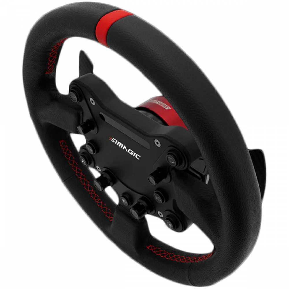 SIMAGIC GT Sport 300mm Steering Wheel, QR50, paddles, leather, S201