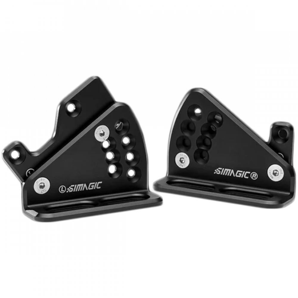 Mounting brackets for SIMAGIC Alpha S466 wheel base