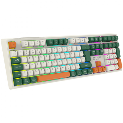 Canyon GKW 11 Kabellose Mechanische RGB-Tastatur weiß