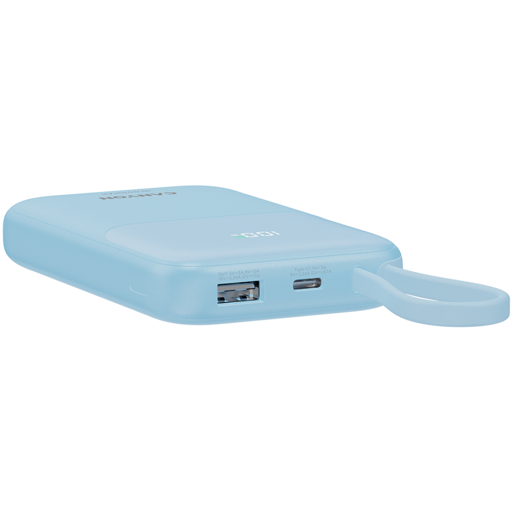 Powerbank 10000 mAh PD 22.5W with cable Canyon OnPower 101 blue