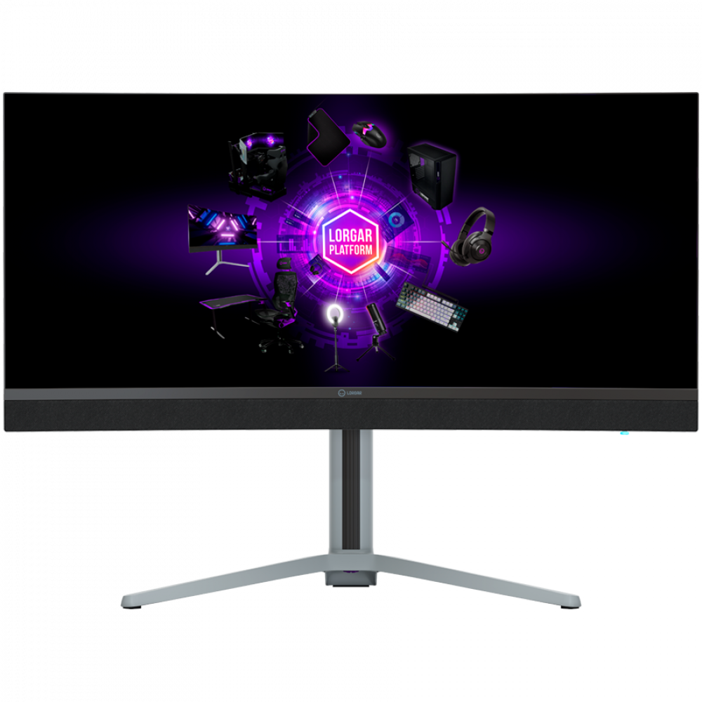 34 Zoll UWQHD Gaming-Monitor 3440x1440 Curved Lorgar schwarz