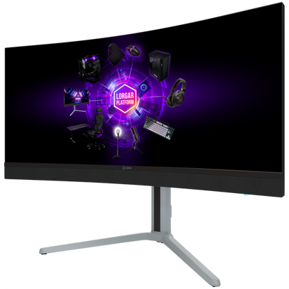 34 Zoll UWQHD Gaming-Monitor 3440x1440 Curved Lorgar schwarz