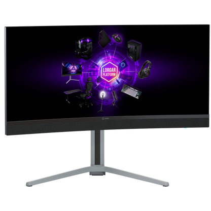 34 Zoll UWQHD Gaming-Monitor 3440x1440 Curved Lorgar schwarz
