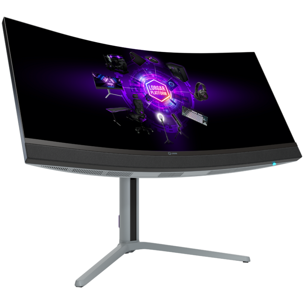 34 Zoll UWQHD Gaming-Monitor 3440x1440 Curved Lorgar schwarz