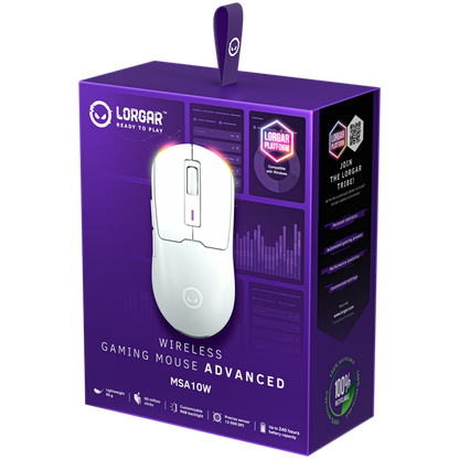 Lorgar MSA10W Wireless Gaming Mouse White
