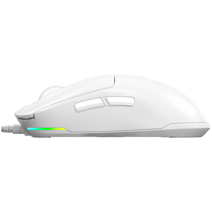 Lorgar MSA10 White Wired Ultralight Gaming Mouse