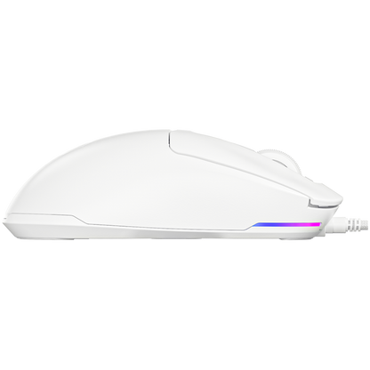 Lorgar MSA10 White Wired Ultralight Gaming Mouse