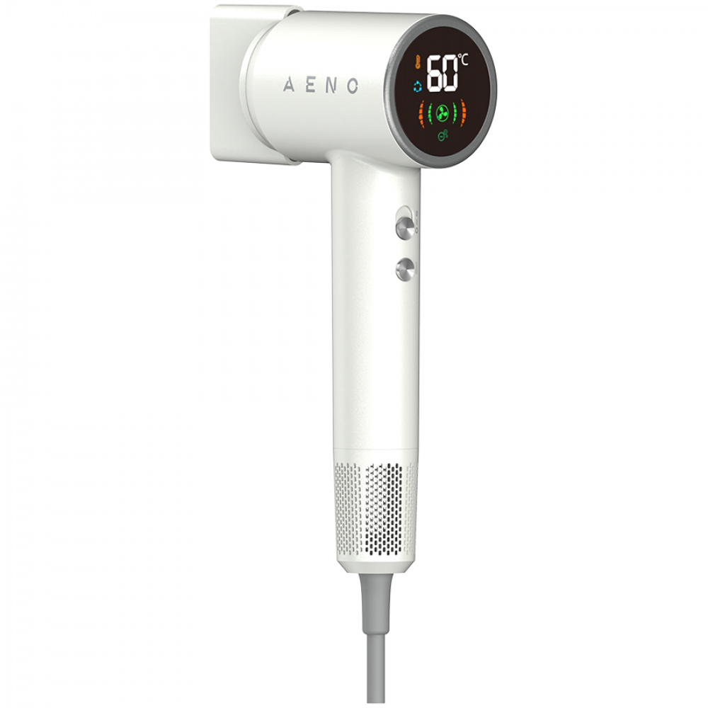 Aeno HD4 1500W Hair Dryer with LCD Display, 6 Modes, White