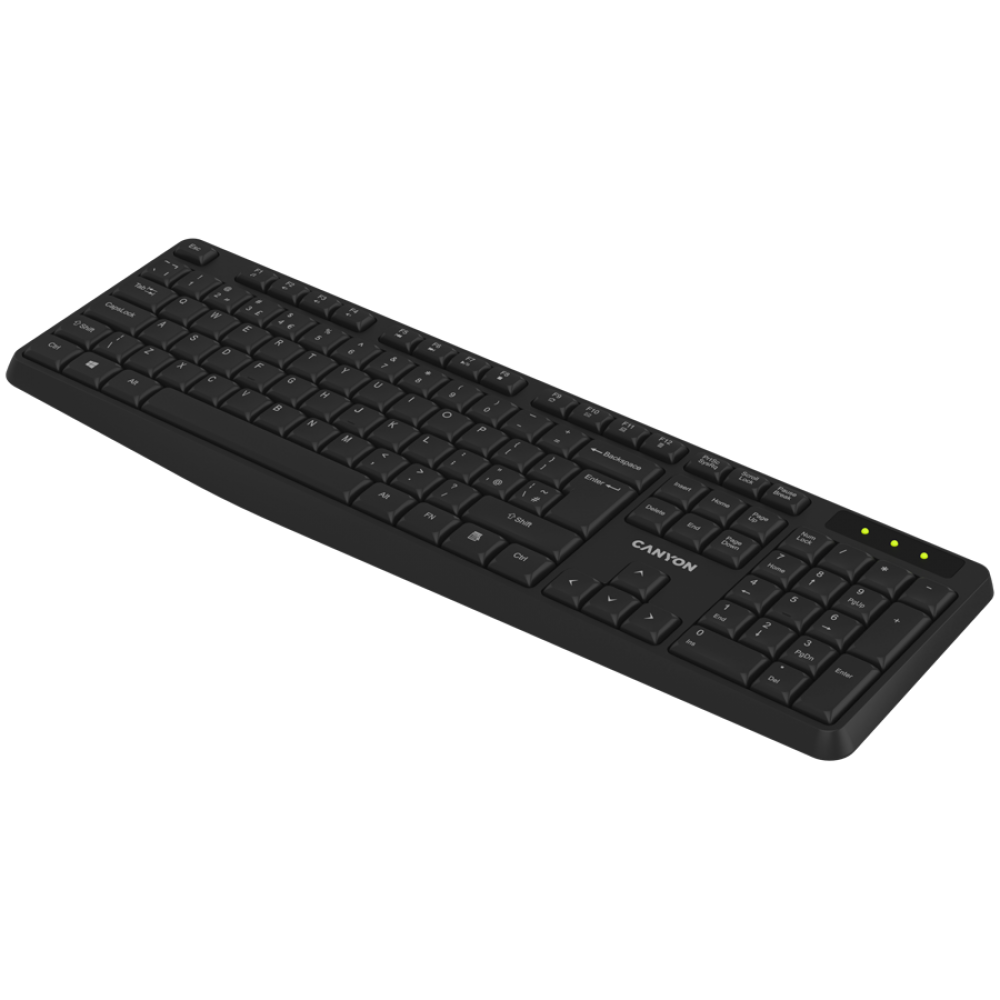 Canyon KB-W01 Black Wireless Keyboard