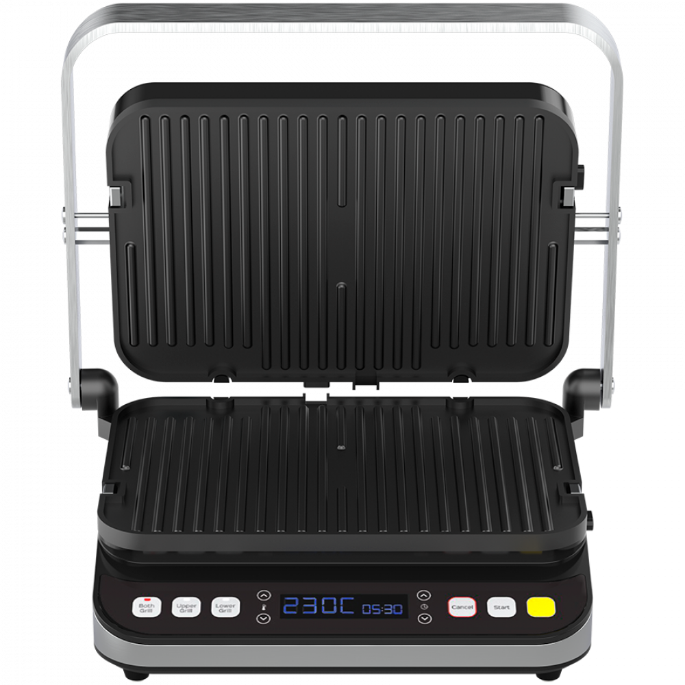 Electric grill 2000W 3 modes Timer 320x220 Aeno EG1 black