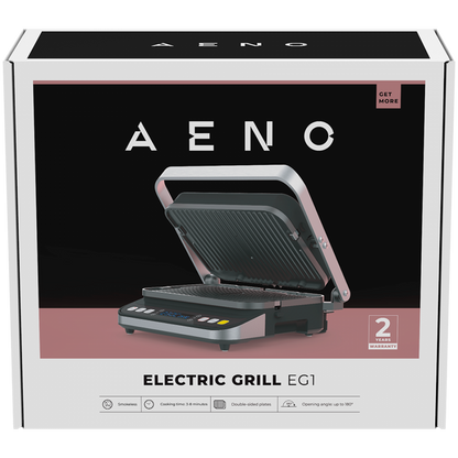 Electric grill 2000W 3 modes Timer 320x220 Aeno EG1 black