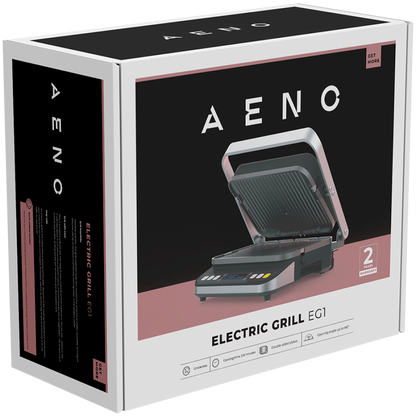Electric grill 2000W 3 modes Timer 320x220 Aeno EG1 black