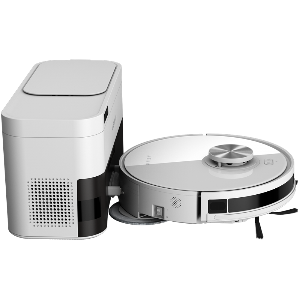 2-in-1 Robot Vacuum Cleaner Aeno RC6S 4000Pa with Map White