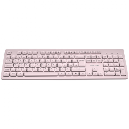 Leise 2,4GHz kabellose Tastatur für die Arbeit Canyon HKB-W01 beige
