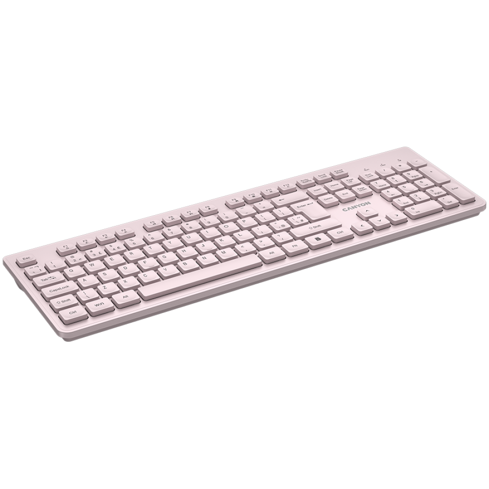 Leise 2,4GHz kabellose Tastatur für die Arbeit Canyon HKB-W01 beige