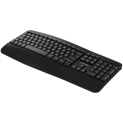 Canyon HKB-W6 Black Ergonomic Wireless Keyboard