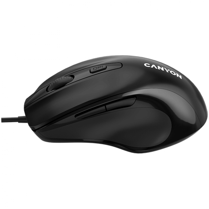 Kabelgebundene ergonomische Maus Canyon M-6 schwarz