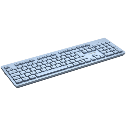 Canyon HKB-W01 leise kabellose 2,4-GHz-Tastatur für die Arbeit, blau