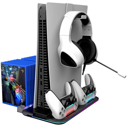 RGB Cooling Stand for PS5 Slim Canyon CS 51 Black