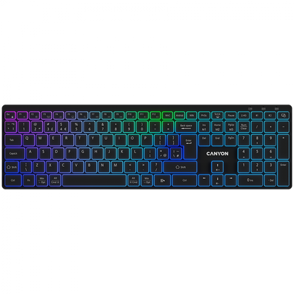Canyon HKB W11 RGB Wireless Keyboard, black, two modes