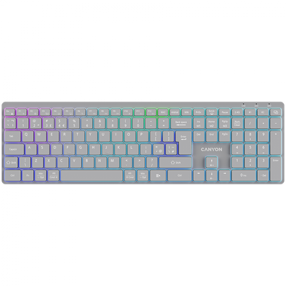 Canyon HKB-W11 Gray RGB Wireless Keyboard 2 Modes