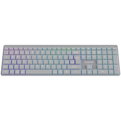 Canyon HKB-W11 Gray RGB Wireless Keyboard 2 Modes