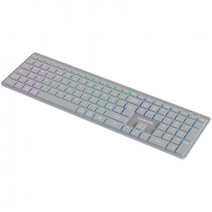 Canyon HKB-W11 Gray RGB Wireless Keyboard 2 Modes
