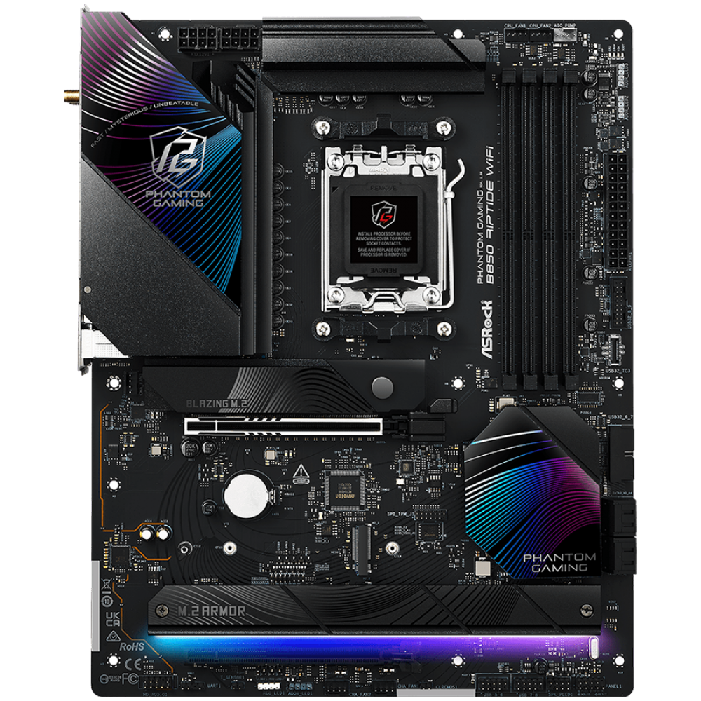 ASROCK B850 Riptide WiFi AM5 ATX Mainboard 256 GB DDR5 8000 MHz