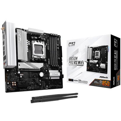 Motherboard ASROCK B850M Pro RS WiFi Micro ATX DDR5 8000 MHz