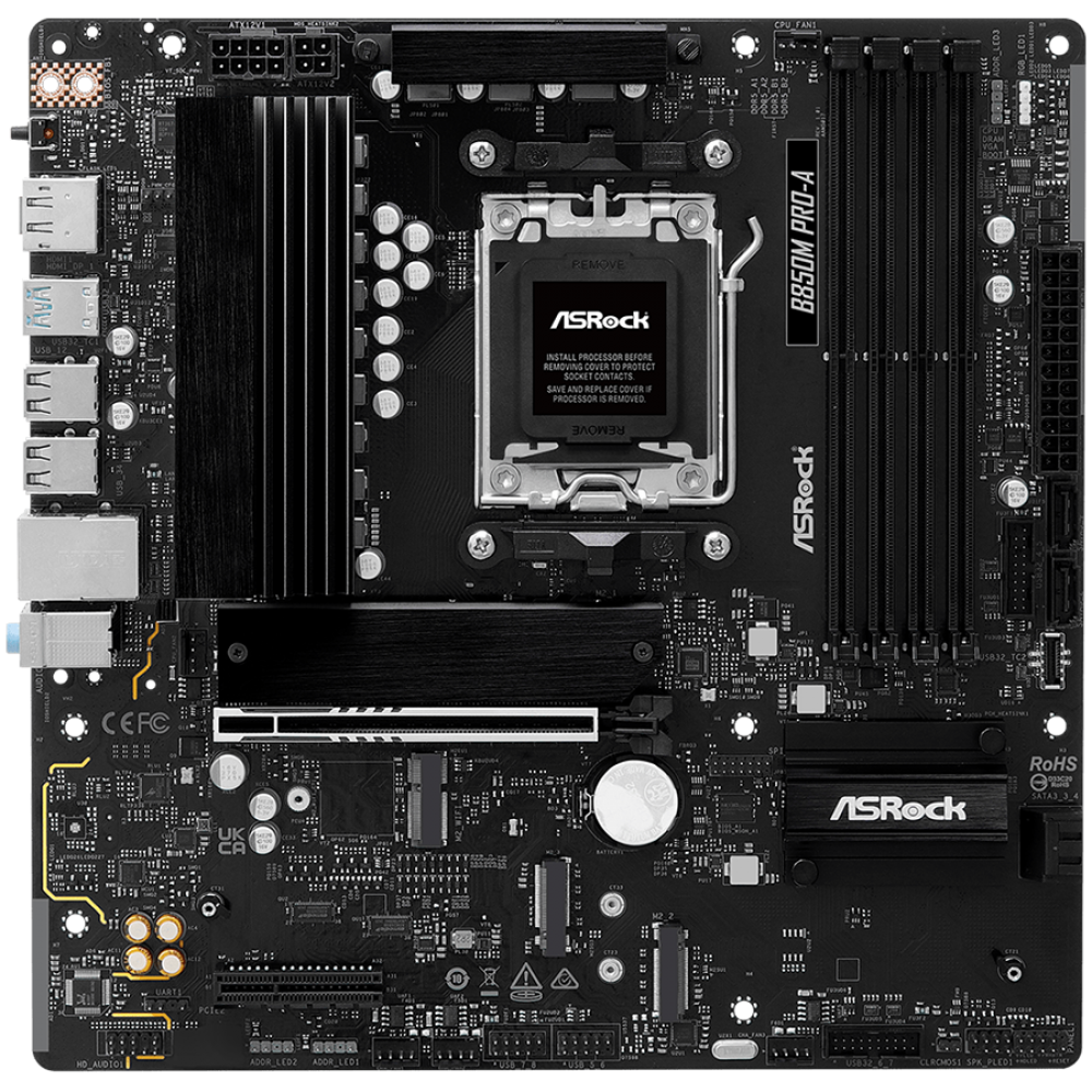 ASROCK B850M Pro A Micro ATX AMD B850 Socket AM5 Motherboard