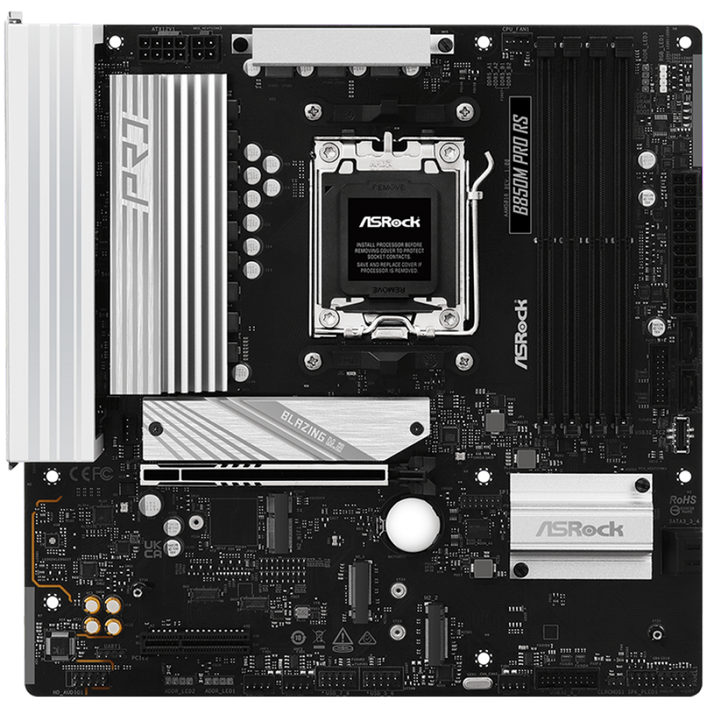 Płyta główna ASROCK B850M PRO RS Micro ATX do procesorów AMD Ryzen 7000/8000/9000 Series