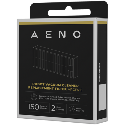HEPA filter for vacuum cleaner 2 pcs. Aeno ARCF5-6 RC5S/RC6S black
