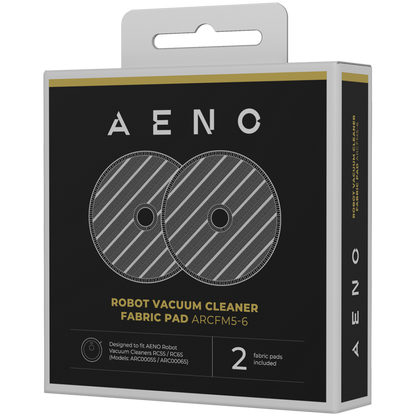 Aeno ARCFM5-6 Mop pads for RC5S/RC6S vacuum cleaner, 2 pcs, white